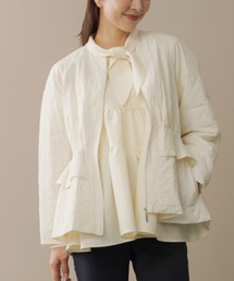Sono（ソーノ）の「【SONO/ソーノ】プリマフリルパテッドブルゾン（ノーカラーコート）」