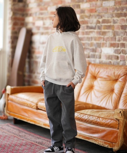 ELEMENT(エレメント)の「ELEMENT/エレメント TAGGING HOOD YOUTH キッズ パーカー BG025020(パーカー・キッズ・チャコールグレー/ホワイト・130cm/140cm/150cm/160cm)」の7枚目の写真