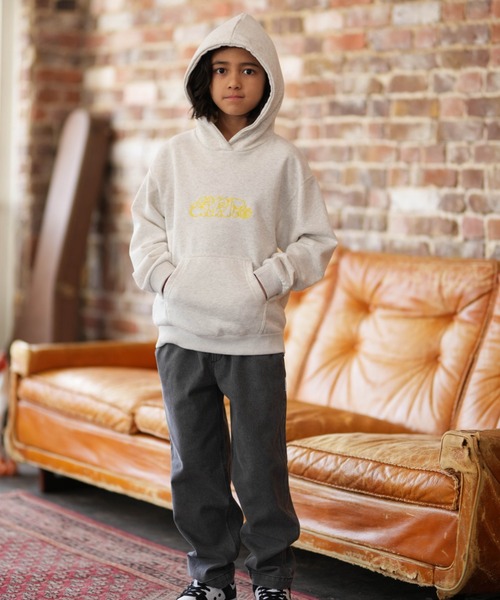 ELEMENT(エレメント)の「ELEMENT/エレメント TAGGING HOOD YOUTH キッズ パーカー BG025020(パーカー・キッズ・チャコールグレー/ホワイト・130cm/140cm/150cm/160cm)」の6枚目の写真