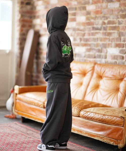 ELEMENT(エレメント)の「ELEMENT/エレメント TAGGING HOOD YOUTH キッズ パーカー BG025020(パーカー・キッズ・チャコールグレー/ホワイト・130cm/140cm/150cm/160cm)」の12枚目の写真