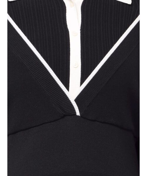 LAGUNAMOON（ラグナムーン）の「ラインディティールナローニットワンピース（ワンピース・レディース・ブラック・SMALL/MEDIUM）」の22枚目の写真