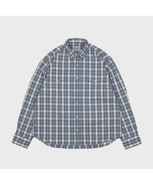 MMOGARDEN（エメモガーデン）の「mmo roll-up check shirt / blue（シャツ/ブラウス）」