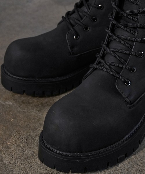 LANDNESS(ランドネス)の「【LANDNESS/ランドネス】VOLUME TANK SOLE BOOTS/ボリュームタンクソールブーツ(ブーツ・メンズ・ブラック/イエロー・23.5/27.5/26.5/25.5/24.5)」の15枚目の写真