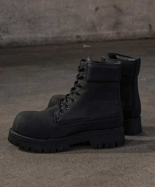 LANDNESS(ランドネス)の「【LANDNESS/ランドネス】VOLUME TANK SOLE BOOTS/ボリュームタンクソールブーツ(ブーツ・メンズ・ブラック/イエロー・23.5/27.5/26.5/25.5/24.5)」の21枚目の写真