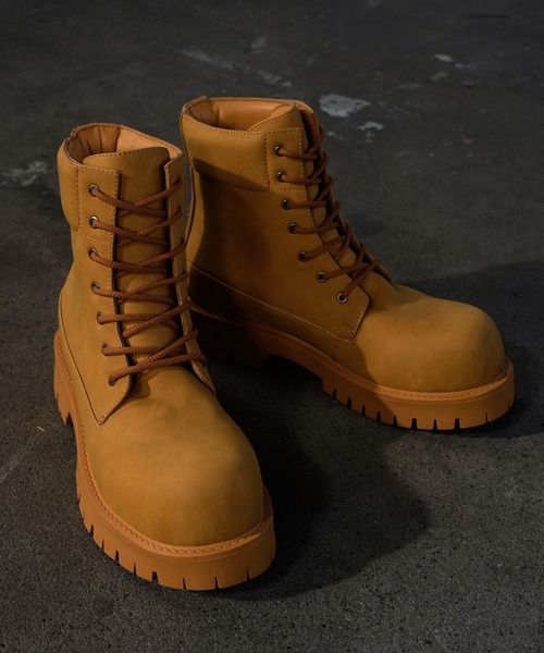 LANDNESS(ランドネス)の「【LANDNESS/ランドネス】VOLUME TANK SOLE BOOTS/ボリュームタンクソールブーツ(ブーツ・メンズ・ブラック/イエロー・23.5/27.5/26.5/25.5/24.5)」の16枚目の写真