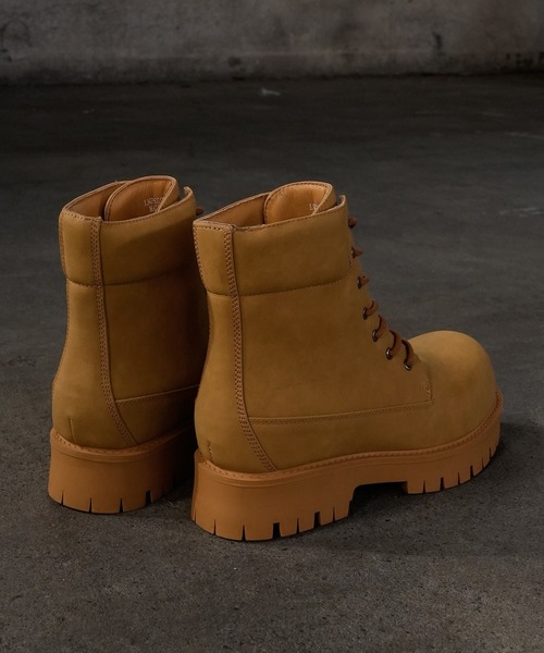 LANDNESS(ランドネス)の「【LANDNESS/ランドネス】VOLUME TANK SOLE BOOTS/ボリュームタンクソールブーツ(ブーツ・メンズ・ブラック/イエロー・23.5/27.5/26.5/25.5/24.5)」の18枚目の写真