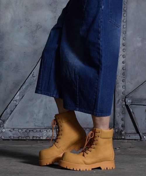 LANDNESS（ランドネス）の「【LANDNESS/ランドネス】VOLUME TANK SOLE BOOTS/ボリュームタンクソールブーツ（ブーツ・メンズ・ブラック/イエロー・23.5/27.5/26.5/25.5/24.5）」の15枚目の写真