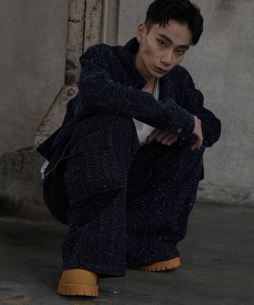 LANDNESS（ランドネス）の「【LANDNESS/ランドネス】VOLUME TANK SOLE BOOTS/ボリュームタンクソールブーツ（ブーツ・メンズ・ブラック/イエロー・23.5/27.5/26.5/25.5/24.5）」の19枚目の写真