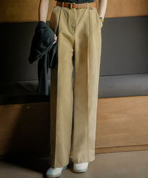 Relax cotton twill pants_Beige