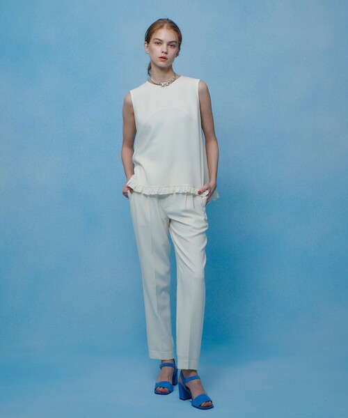 LOULOU WILLOUGHBY（ルルウィルビー）の「【LOULOU WILLOUGHBY】パールネックレス付きフリルブラウス（シャツ/ブラウス・レディース・ブラック/オフホワイト/ピンク・2）」の7枚目の写真