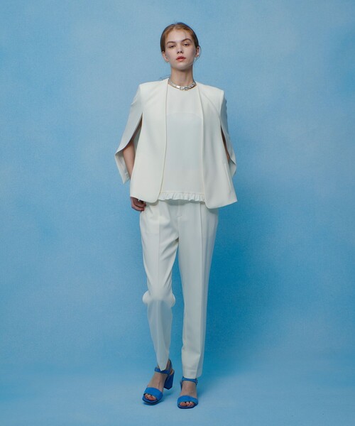 LOULOU WILLOUGHBY（ルルウィルビー）の「【LOULOU WILLOUGHBY】パールネックレス付きフリルブラウス（シャツ/ブラウス・レディース・ブラック/オフホワイト/ピンク・2）」の8枚目の写真