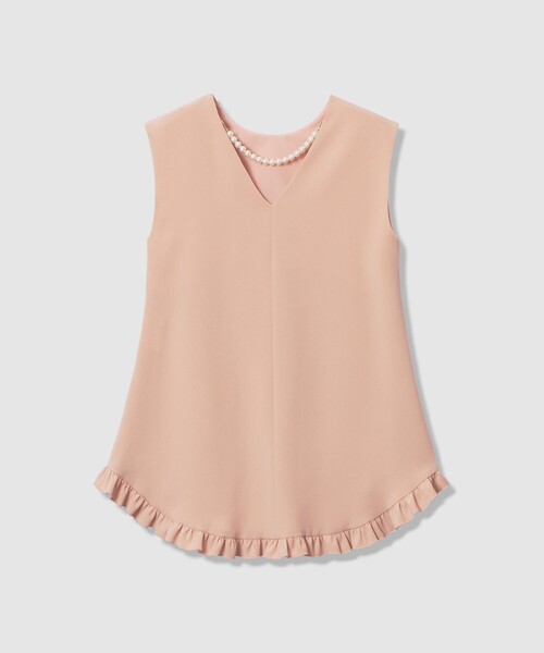 LOULOU WILLOUGHBY（ルルウィルビー）の「【LOULOU WILLOUGHBY】パールネックレス付きフリルブラウス（シャツ/ブラウス・レディース・ブラック/オフホワイト/ピンク・2）」の19枚目の写真