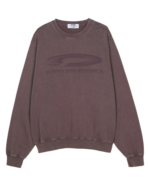 FDR(エフディーアール)の「Pigment Washed Disk Logo Crewneck Purple(スウェット・メンズ・その他・M/L/S)」の1枚目の写真