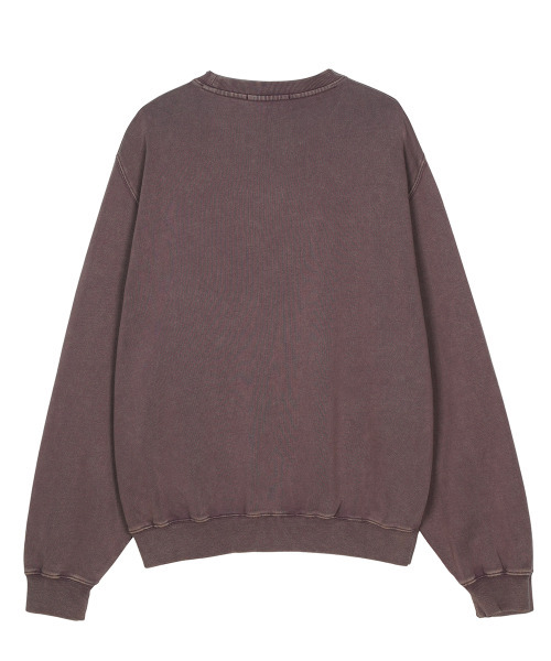 FDR(エフディーアール)の「Pigment Washed Disk Logo Crewneck Purple(スウェット・メンズ・その他・M/L/S)」の2枚目の写真
