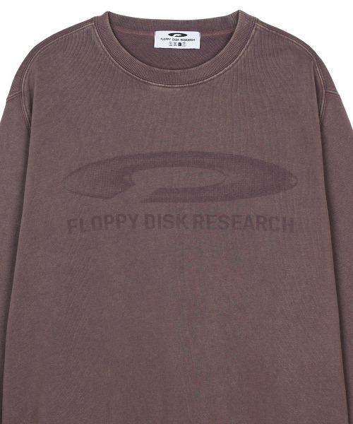 FDR(エフディーアール)の「Pigment Washed Disk Logo Crewneck Purple(スウェット・メンズ・その他・M/L/S)」の3枚目の写真