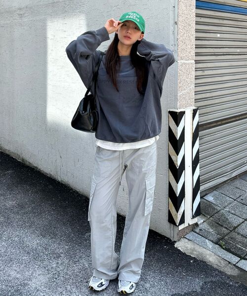 FDR(エフディーアール)の「Pigment Washed Disk Logo Crewneck Purple(スウェット・メンズ・その他・M/L/S)」の8枚目の写真