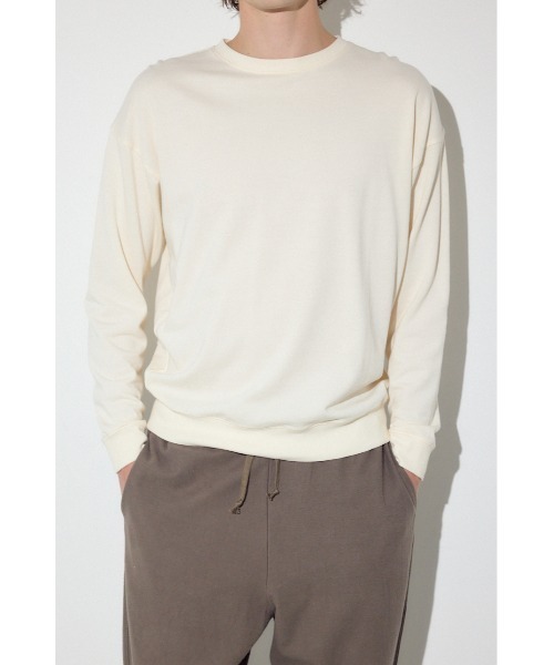 AZUL by moussy(アズールバイマウジー)の「ミニ裏毛C/Nトップス(Tシャツ/カットソー・メンズ・ブラック/カーキ/オフホワイト・X-LARGE/LARGE/MEDIUM)」の4枚目の写真