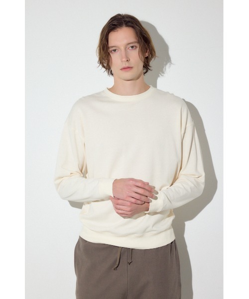 AZUL by moussy(アズールバイマウジー)の「ミニ裏毛C/Nトップス(Tシャツ/カットソー・メンズ・ブラック/カーキ/オフホワイト・X-LARGE/LARGE/MEDIUM)」の5枚目の写真