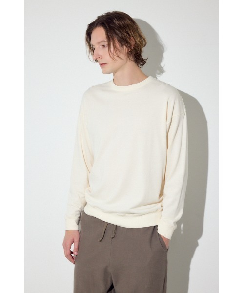 AZUL by moussy(アズールバイマウジー)の「ミニ裏毛C/Nトップス(Tシャツ/カットソー・メンズ・ブラック/カーキ/オフホワイト・X-LARGE/LARGE/MEDIUM)」の6枚目の写真