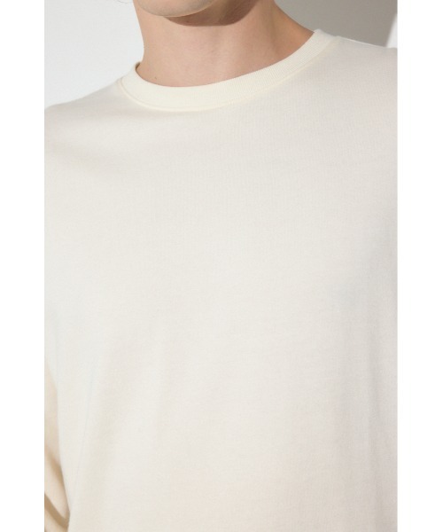 AZUL by moussy(アズールバイマウジー)の「ミニ裏毛C/Nトップス(Tシャツ/カットソー・メンズ・ブラック/カーキ/オフホワイト・X-LARGE/LARGE/MEDIUM)」の11枚目の写真