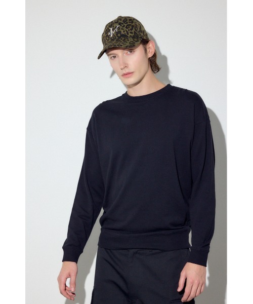 AZUL by moussy(アズールバイマウジー)の「ミニ裏毛C/Nトップス(Tシャツ/カットソー・メンズ・ブラック/カーキ/オフホワイト・X-LARGE/LARGE/MEDIUM)」の16枚目の写真