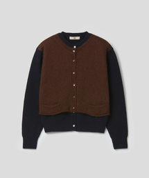 OVERLAP CARDIGAN (NAVY)