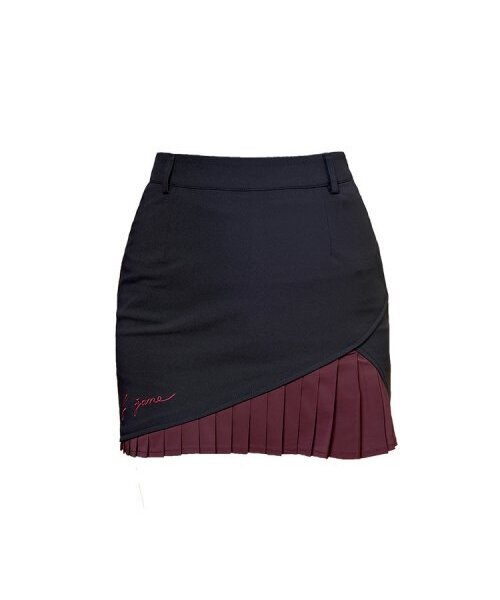 J.JANE(ジェイジェーン)の「ヒドゥンプリーツスカート (ネイビー)(スカート・レディース・ネイビー・S/M/XS)」の1枚目の写真
