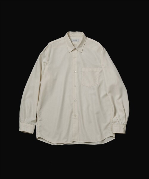 ADAM ET ROPE'（アダムエロペ）の「スエードタッチ レーヨン レギュラーカラーシャツ（シャツ/ブラウス・メンズ・ブラック/ライトグレー/キナリ/ピンク系その他2・M/L）」の2枚目の写真