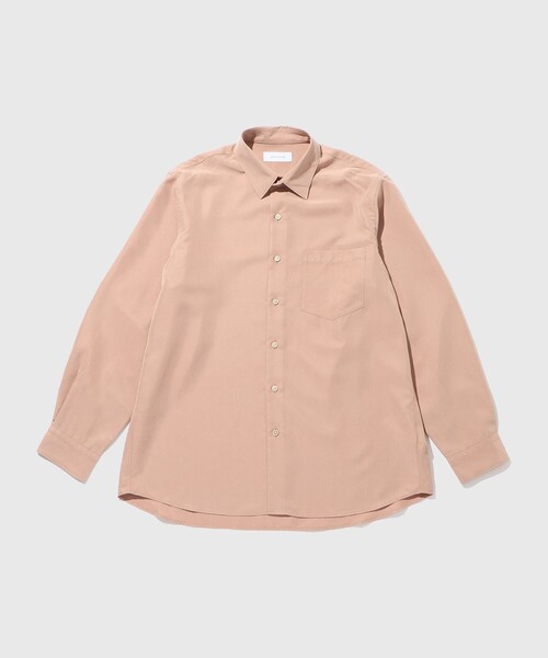 ADAM ET ROPE'（アダムエロペ）の「スエードタッチ レーヨン レギュラーカラーシャツ（シャツ/ブラウス・メンズ・ブラック/ライトグレー/キナリ/ピンク系その他2・M/L）」の4枚目の写真