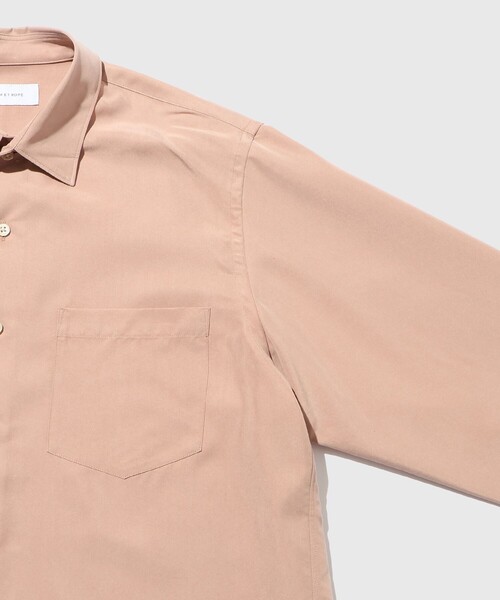 ADAM ET ROPE'（アダムエロペ）の「スエードタッチ レーヨン レギュラーカラーシャツ（シャツ/ブラウス・メンズ・ブラック/ライトグレー/キナリ/ピンク系その他2・M/L）」の5枚目の写真