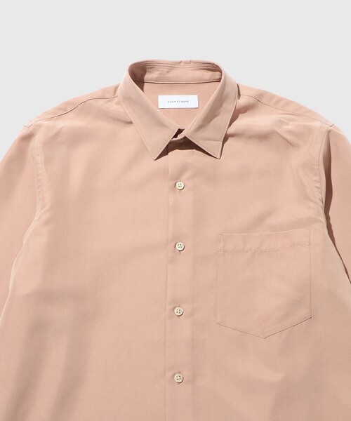 ADAM ET ROPE'（アダムエロペ）の「スエードタッチ レーヨン レギュラーカラーシャツ（シャツ/ブラウス・メンズ・ブラック/ライトグレー/キナリ/ピンク系その他2・M/L）」の6枚目の写真