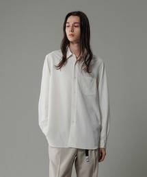 ADAM ET ROPE' | リラックス ドレープ レーヨン レギュラーカラーシャツ / ロングシーズン着用可能(シャツ/ブラウス)