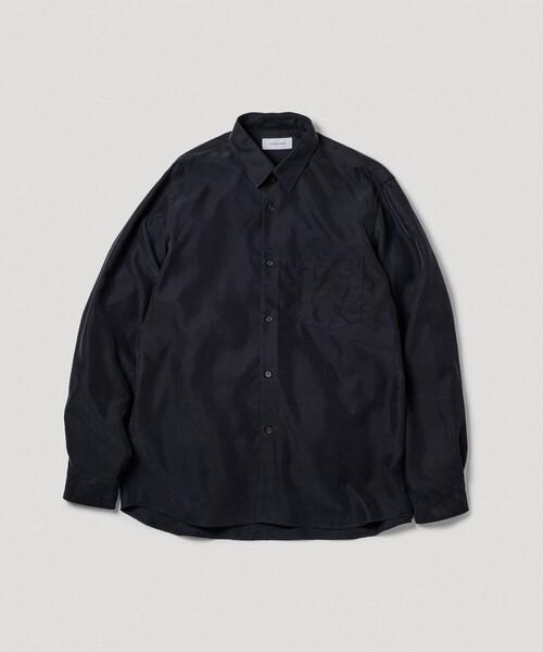 ADAM ET ROPE'（アダムエロペ）の「リラックス ドレープ レーヨン レギュラーカラーシャツ  / ロングシーズン着用可能（シャツ/ブラウス・メンズ・ブラック/ライトグレー/キナリ/ピンク系その他2・M/L）」の21枚目の写真