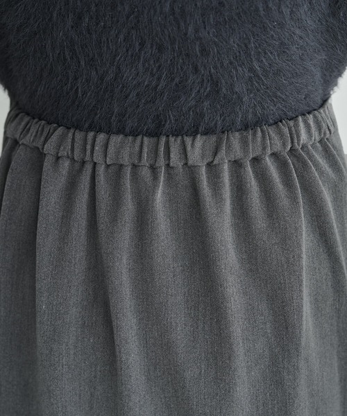 STYLE DELI（スタイルデリ）の「ナローAラインロングスカート（スカート・レディース・グレー/ブラック・01/02）」の9枚目の写真