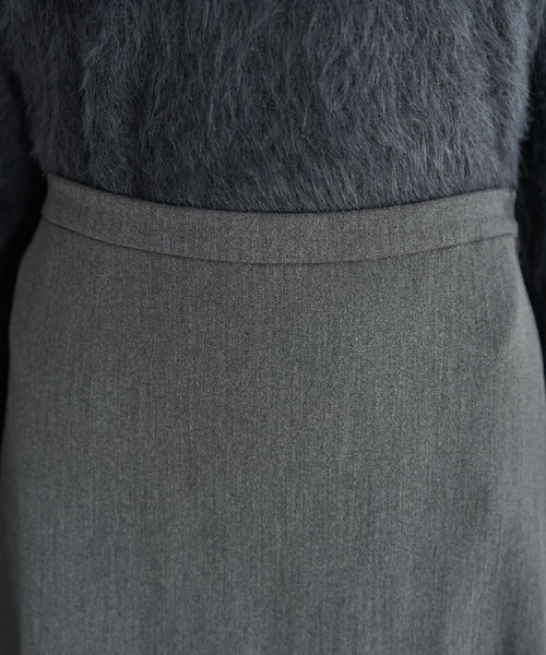 STYLE DELI（スタイルデリ）の「ナローAラインロングスカート（スカート・レディース・グレー/ブラック・01/02）」の7枚目の写真
