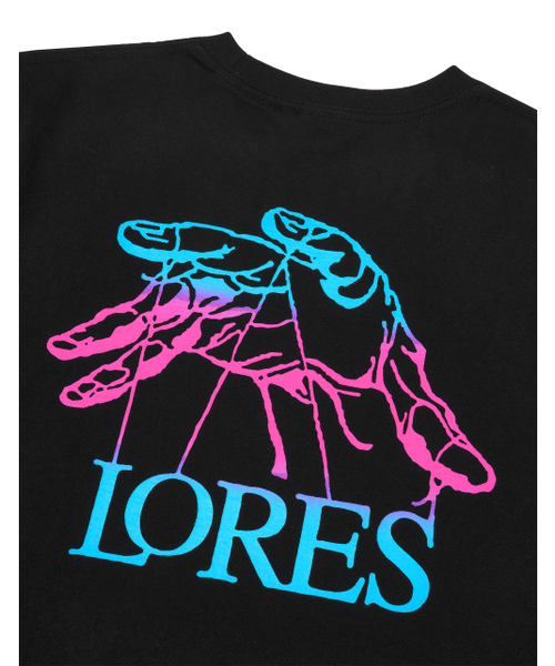 LORES（ロアス）の「Puppet Logo Gradient S/S Tee - Black（Tシャツ/カットソー・レディース・その他・M/L/XL）」の4枚目の写真