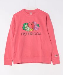 FRUIT OF THE LOOM（フルーツオブザルーム）の「【ST】【FRUIT OF THE LOOM】製品染め プリントトレーナー（スウェット）」