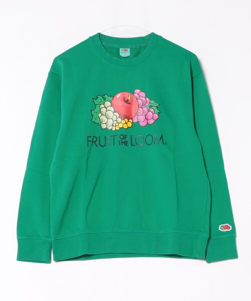 FRUIT OF THE LOOM(フルーツオブザルーム)の「【ST】【FRUIT OF THE LOOM】製品染め プリントトレーナー(スウェット・レディース・イエロー/パープル/ミント/レッド/グリーン・MEDIUM/SMALL/X-LARGE/LARGE)」の2枚目の写真