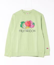 【ST】【FRUIT OF THE LOOM】製品染め プリントトレーナー