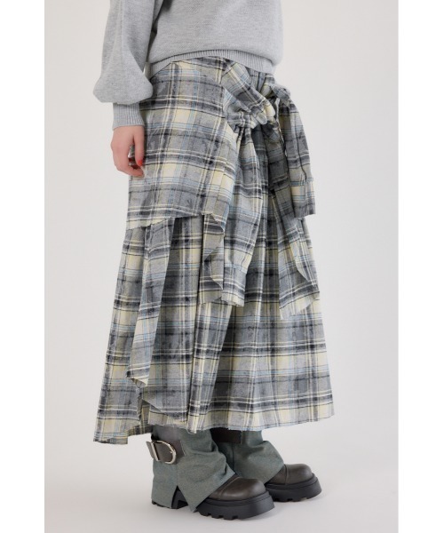 RODEO CROWNS WIDE BOWL(ロデオクラウンズワイドボウル)の「ヴィンテージチェックシャツスカート(スカート・レディース・ブラック系その他/マルチ/ブルー系その他・FREE)」の17枚目の写真