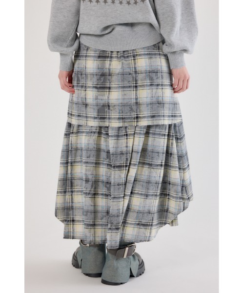 RODEO CROWNS WIDE BOWL(ロデオクラウンズワイドボウル)の「ヴィンテージチェックシャツスカート(スカート・レディース・ブラック系その他/マルチ/ブルー系その他・FREE)」の18枚目の写真