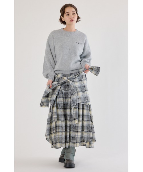 RODEO CROWNS WIDE BOWL(ロデオクラウンズワイドボウル)の「ヴィンテージチェックシャツスカート(スカート・レディース・ブラック系その他/マルチ/ブルー系その他・FREE)」の20枚目の写真