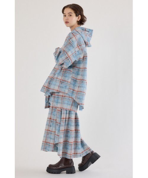 RODEO CROWNS WIDE BOWL(ロデオクラウンズワイドボウル)の「ヴィンテージチェックシャツスカート(スカート・レディース・ブラック系その他/マルチ/ブルー系その他・FREE)」の8枚目の写真