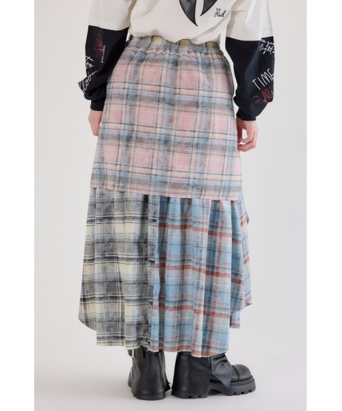 RODEO CROWNS WIDE BOWL(ロデオクラウンズワイドボウル)の「ヴィンテージチェックシャツスカート(スカート・レディース・ブラック系その他/マルチ/ブルー系その他・FREE)」の12枚目の写真
