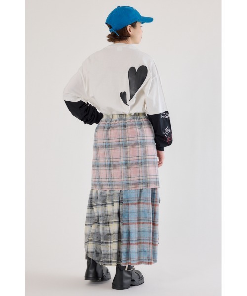 RODEO CROWNS WIDE BOWL(ロデオクラウンズワイドボウル)の「ヴィンテージチェックシャツスカート(スカート・レディース・ブラック系その他/マルチ/ブルー系その他・FREE)」の15枚目の写真