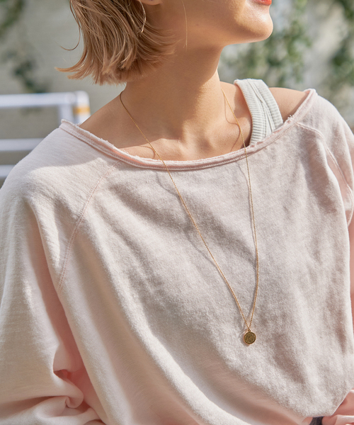 Spick & Span(スピックアンドスパン)の「《WEB限定 / 追加》コットンスラブクルーネックプルオーバー(Tシャツ/カットソー・レディース・ピンク系その他/ベージュ・FREE)」の15枚目の写真