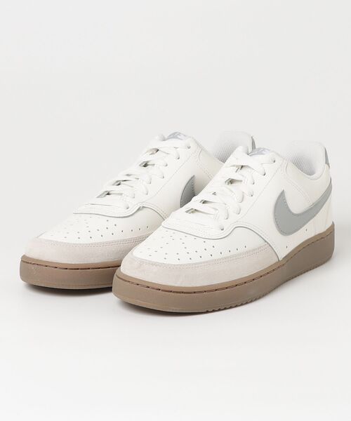 NIKE(ナイキ)の「ナイキ NIKE ナイキ コート ビジョン LO(スニーカー・メンズ・ホワイト×グレー・25.0cm/25.5cm/26.0cm/26.5cm/27.0cm/27.5cm/28.0cm)」の4枚目の写真