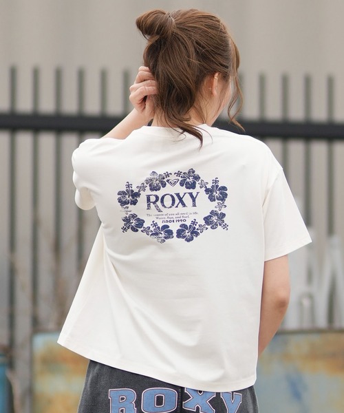 ROXY（ロキシー）の「【ムラサキスポーツ別注】ROXY/ロキシー WATER SUN AND SURF Tシャツ RST261642M（Tシャツ/カットソー・レディース・ピンク/ライトグリーン/アイボリー・L/M）」の2枚目の写真