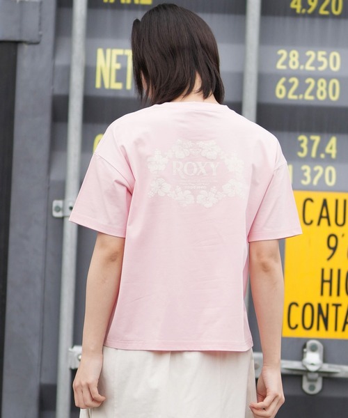 ROXY（ロキシー）の「【ムラサキスポーツ別注】ROXY/ロキシー WATER SUN AND SURF Tシャツ RST261642M（Tシャツ/カットソー・レディース・ピンク/ライトグリーン/アイボリー・L/M）」の5枚目の写真