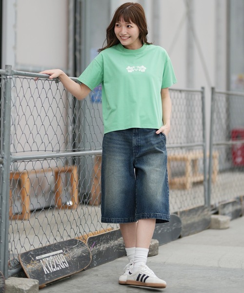 ROXY（ロキシー）の「【ムラサキスポーツ別注】ROXY/ロキシー WATER SUN AND SURF Tシャツ RST261642M（Tシャツ/カットソー・レディース・ピンク/ライトグリーン/アイボリー・L/M）」の19枚目の写真